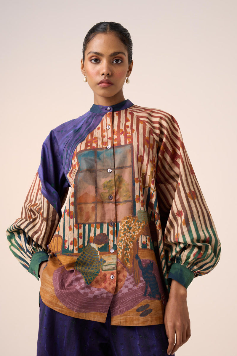 A-LINE SHIRT -HOME ALONE cotton by CORD for women in Singapore