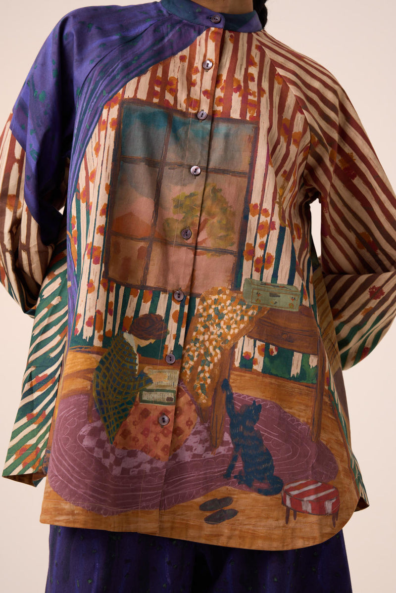 A-LINE SHIRT -HOME ALONE cotton by CORD for women in Singapore