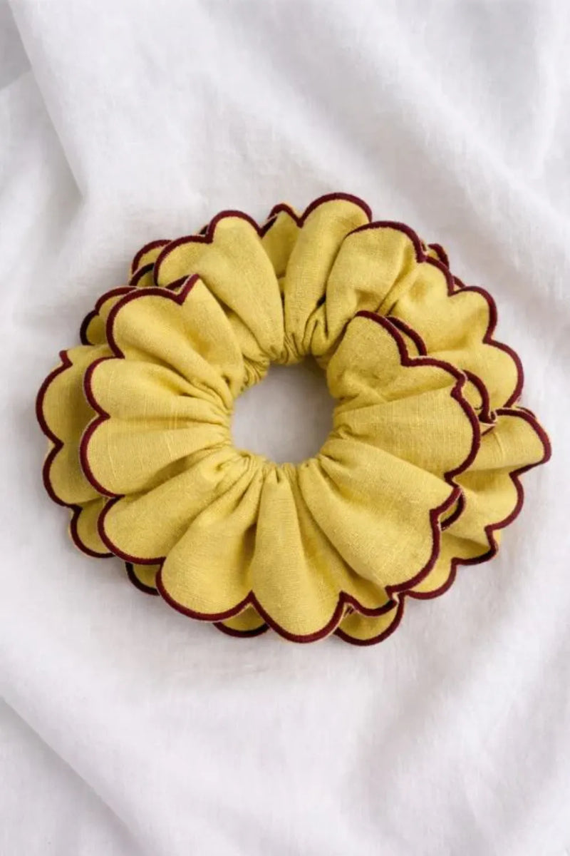 Aamras Scallop Scrunchie cotton by JodiLife for women in Singapore