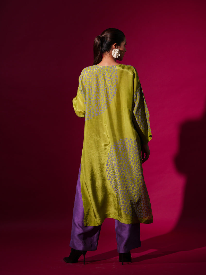Oregano Pants -Purple mysore silk pants/trousers by Stoique in purple for women in Singapore
