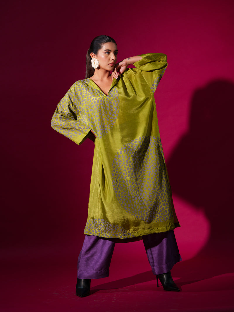 Oregano Pants -Purple mysore silk pants/trousers by Stoique in purple for women in Singapore