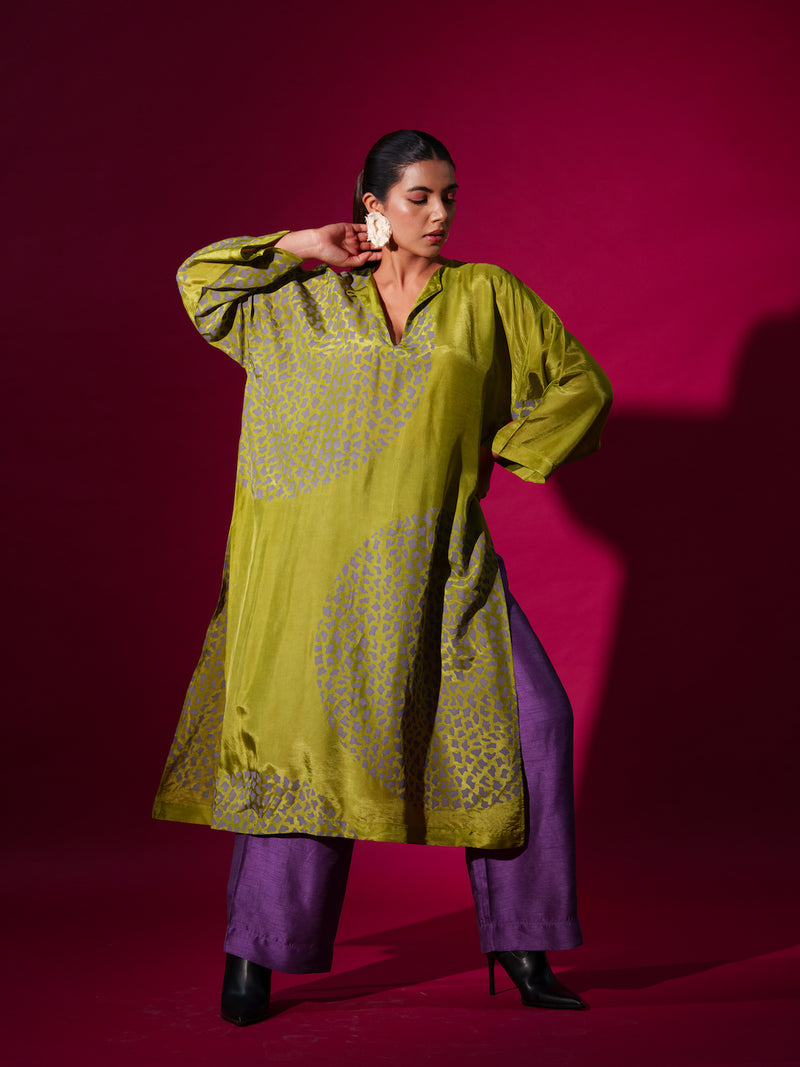 Oregano Pants -Purple mysore silk pants/trousers by Stoique in purple for women in Singapore
