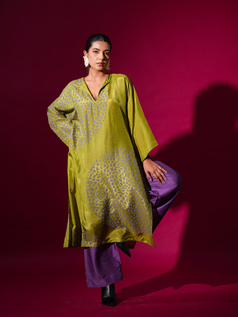 Oregano Pants -Purple mysore silk pants/trousers by Stoique in purple for women in Singapore