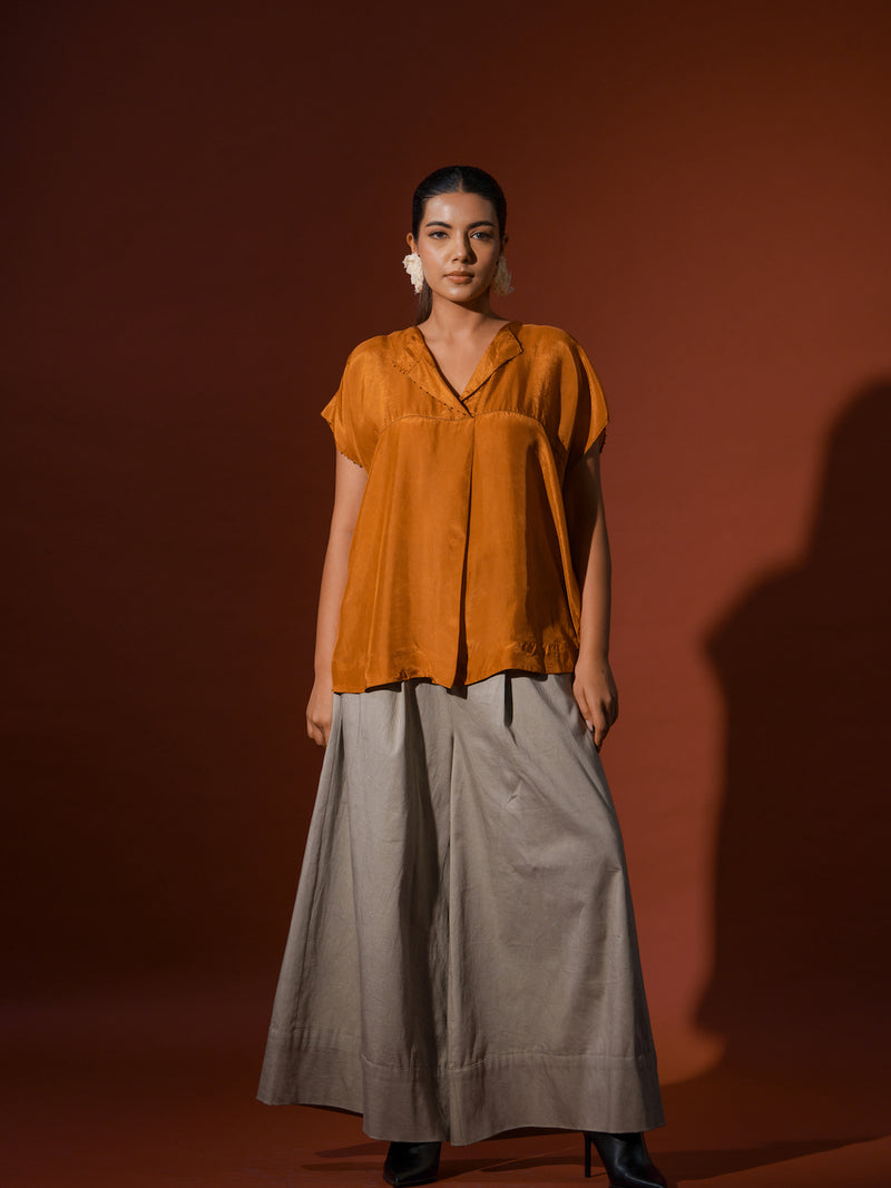 Prosper Pants -Grey cotton lycra pants/trousers by Stoique in grey for women in Singapore