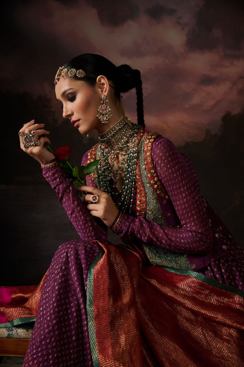 ABEER GILET silk by SWATTI KAPOOR in multi color for women in Singapore