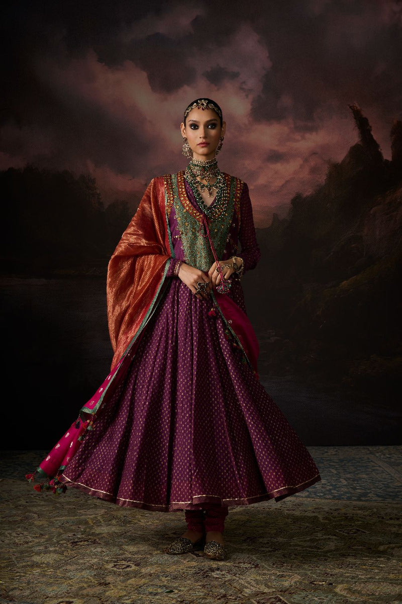 ABEER GILET silk by SWATTI KAPOOR in multi color for women in Singapore
