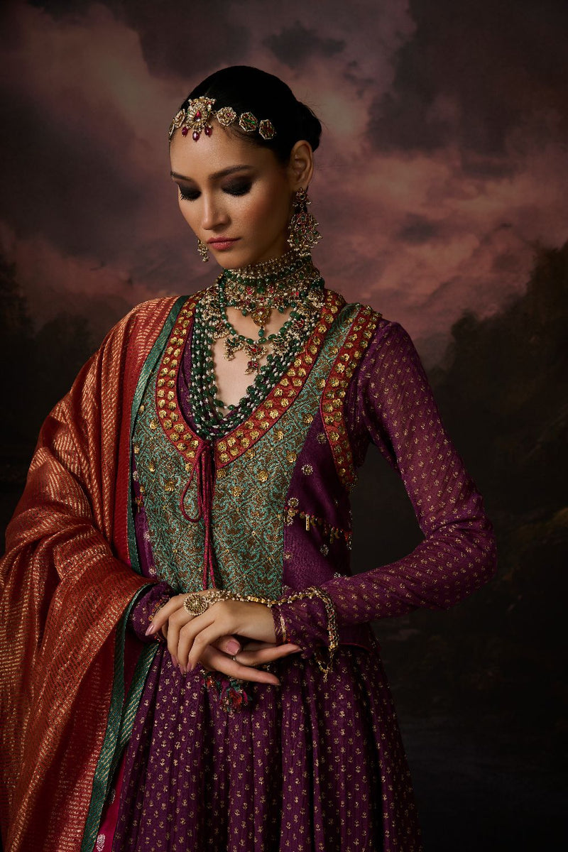 ABEER GILET silk by SWATTI KAPOOR in multi color for women in Singapore