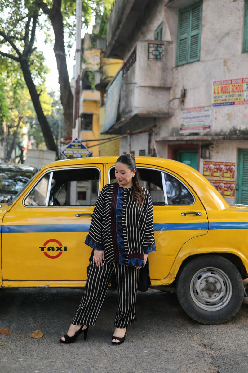 Geo Black Ajrakh Co-ord Set