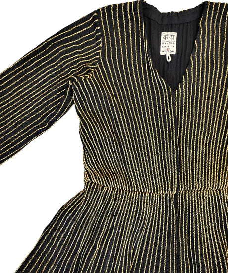 Zego Dress cotton by Ka-Sha in gold color for women in Singapore