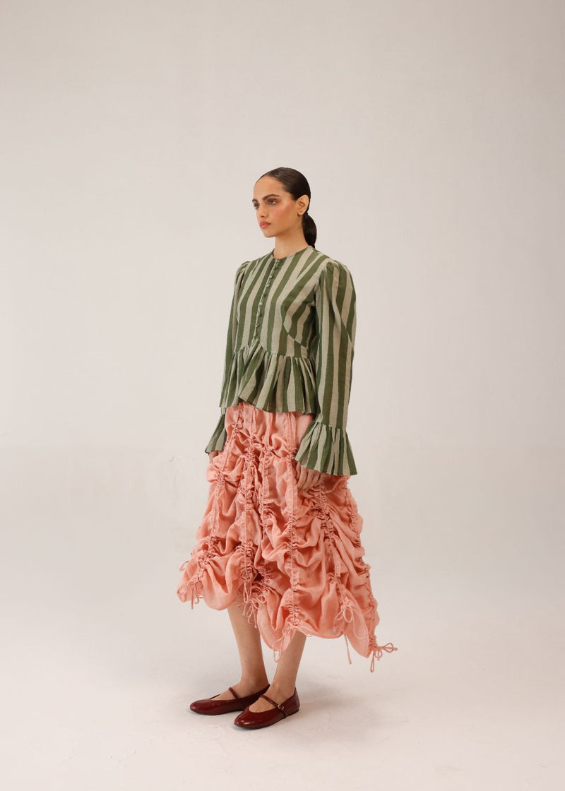 ADELE SKIRT - Rose all linen by CORD for women in Singapore