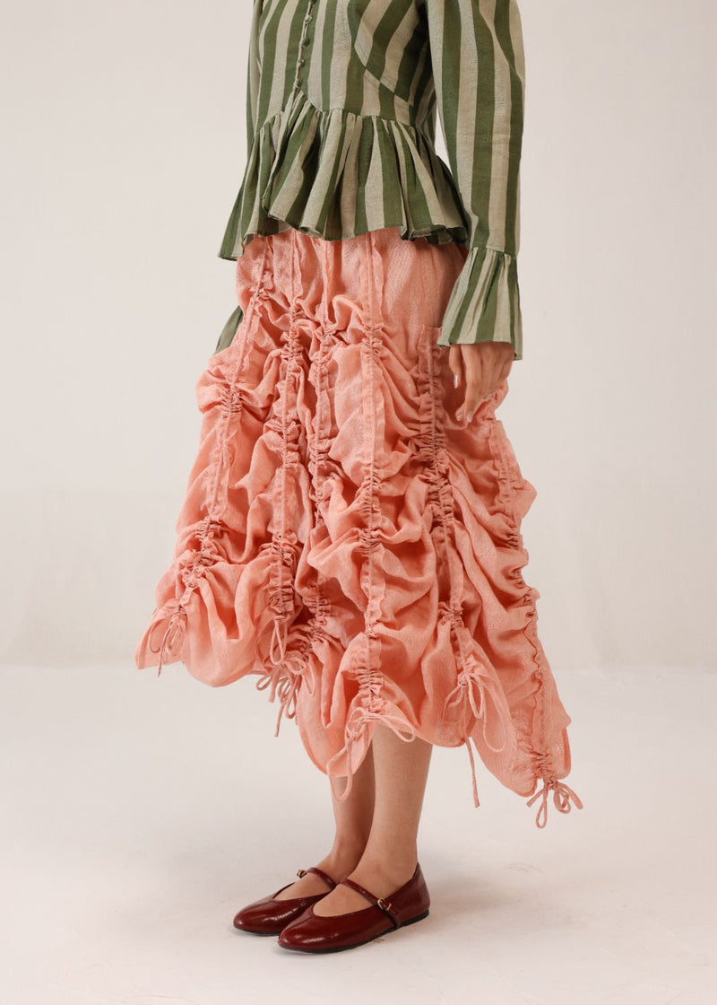 ADELE SKIRT - Rose all linen by CORD for women in Singapore