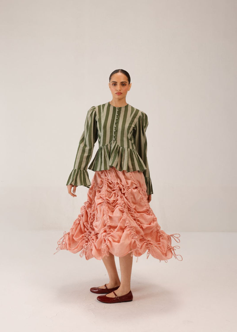 ADELE SKIRT - Rose all linen by CORD for women in Singapore
