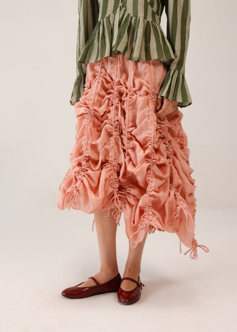 ADELE SKIRT - Rose all linen by CORD for women in Singapore