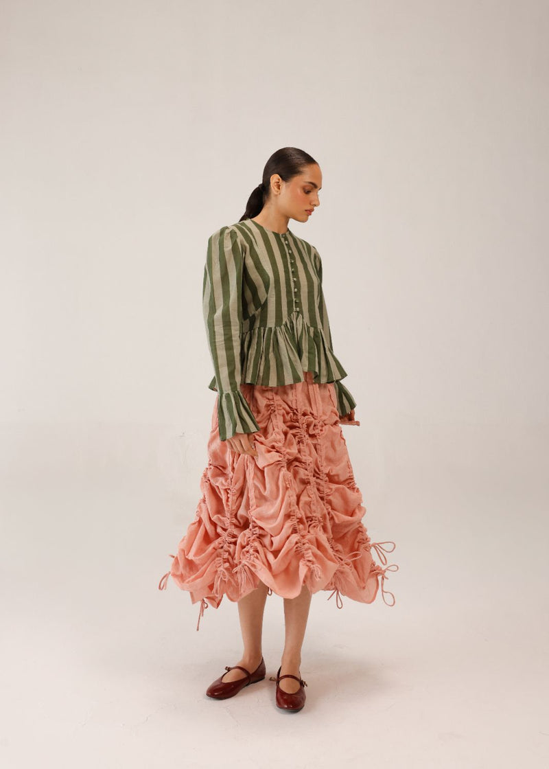 ADELE SKIRT - Rose all linen by CORD for women in Singapore