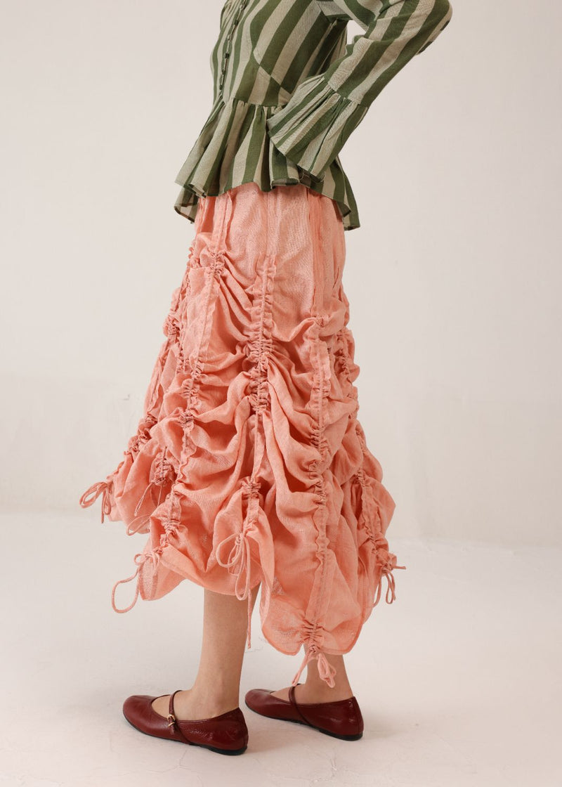 ADELE SKIRT - Rose all linen by CORD for women in Singapore