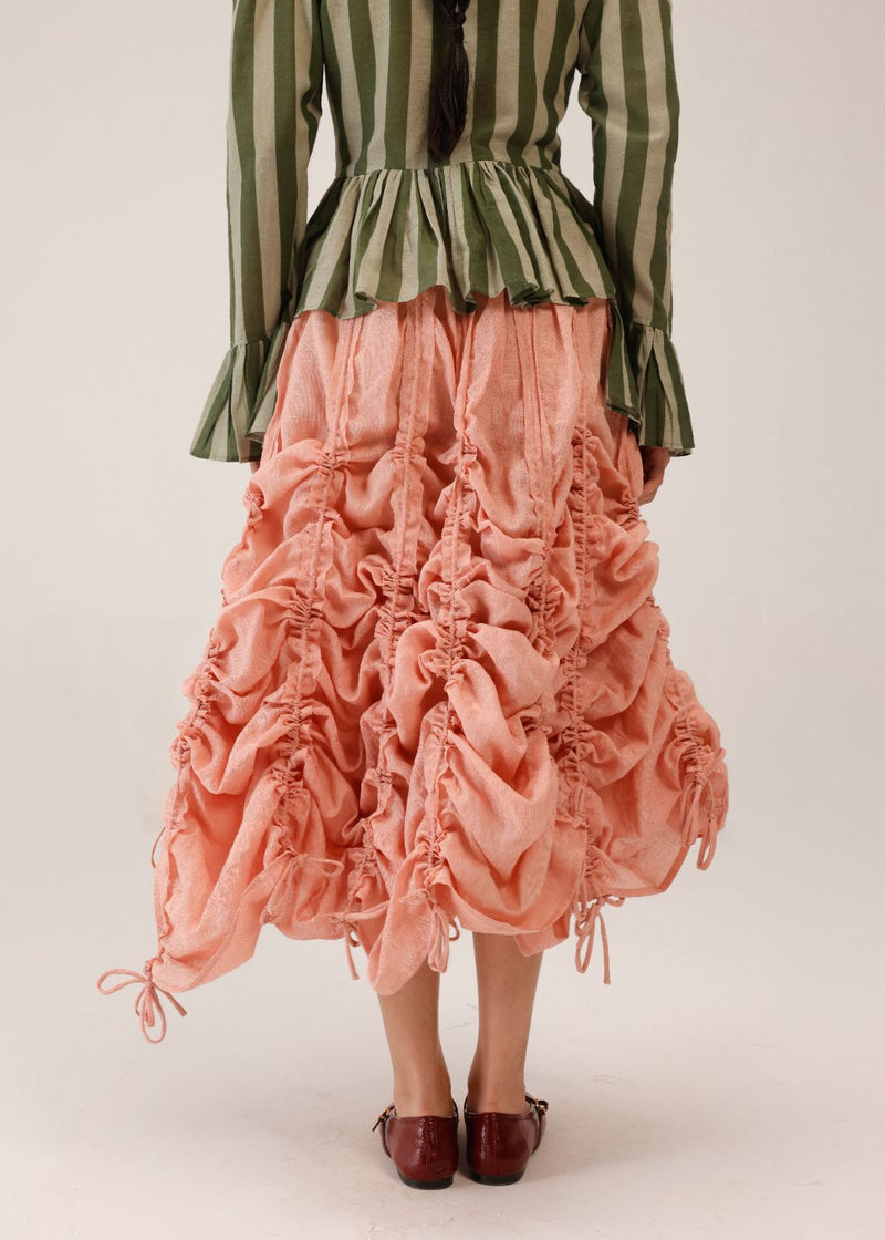 ADELE SKIRT - Rose all linen by CORD for women in Singapore