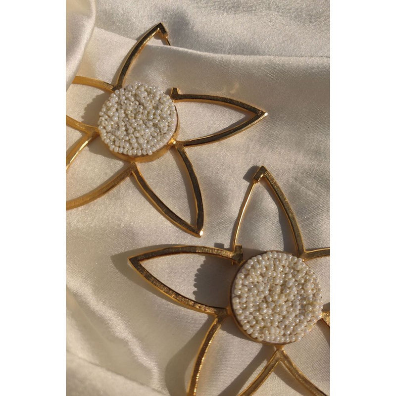 Full Mogra Frame Hoops by Aarjavee for women in Singapore
