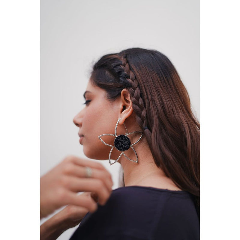 Full Mogra Frame Hoops by Aarjavee for women in Singapore