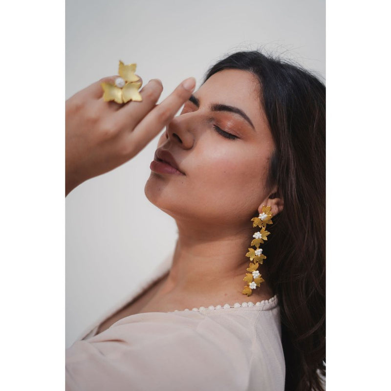 Petal Danglers by Aarjavee for women in Singapore