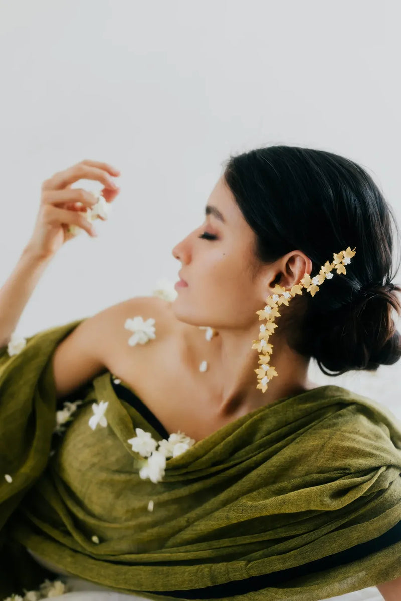 Mogra dual danglers by Aarjavee for women in Singapore