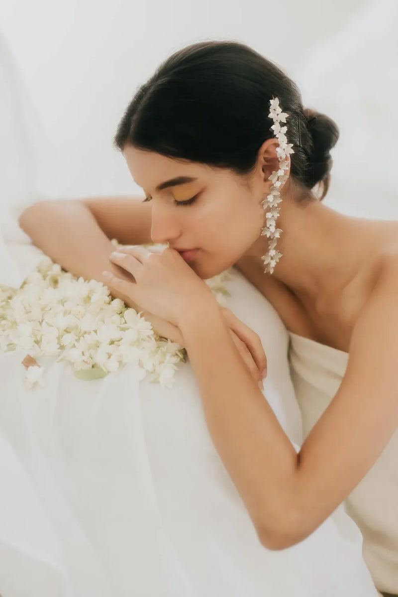 Mogra dual danglers by Aarjavee for women in Singapore