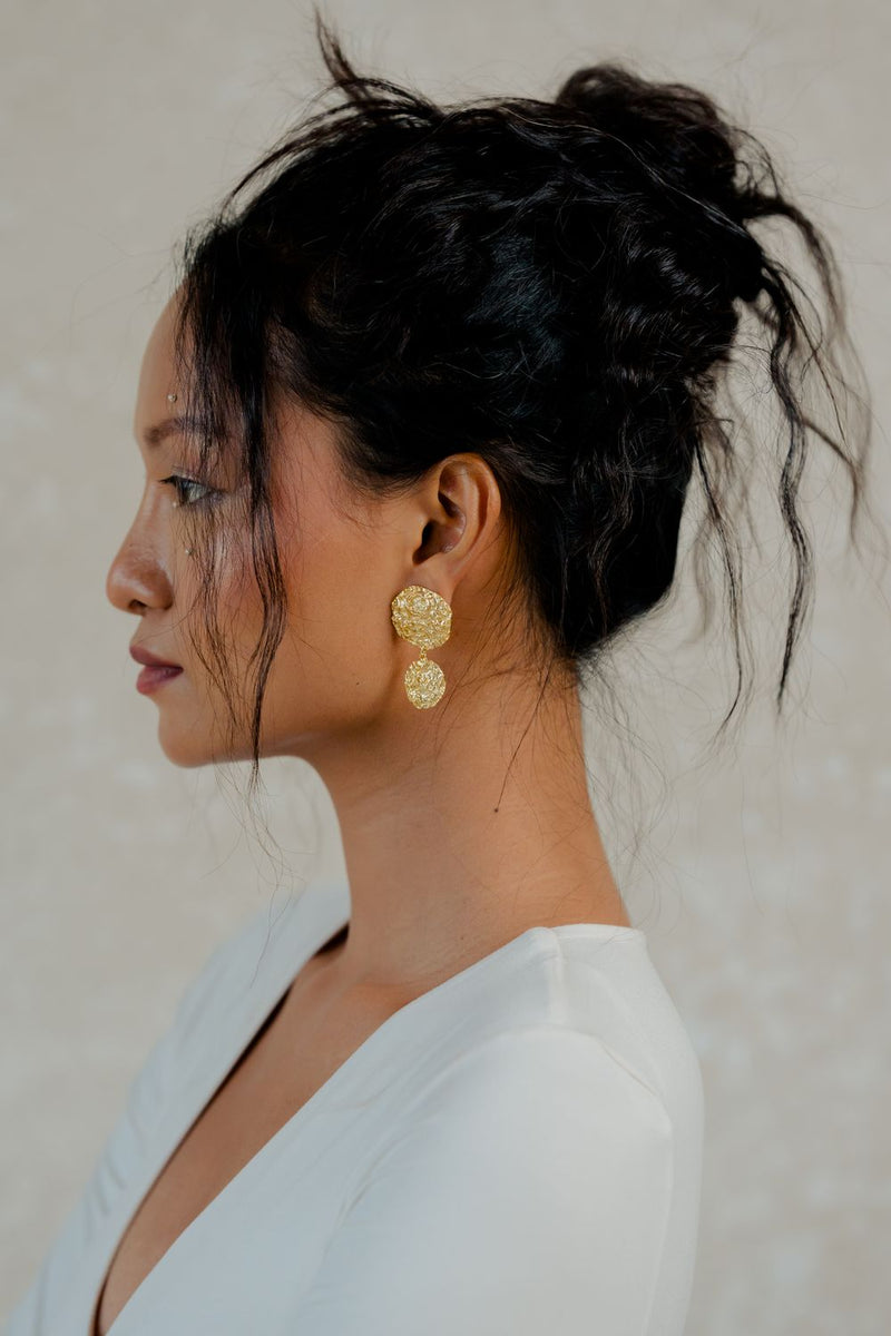 Do Chaand Earrings by Aarjavee for women in Singapore