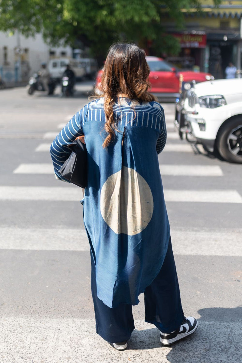 SOHO Indigo Blue Ajrakh Coord Set