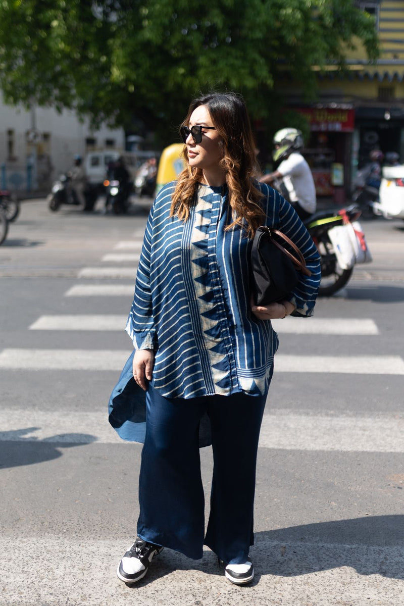 SOHO Indigo Blue Ajrakh Coord Set