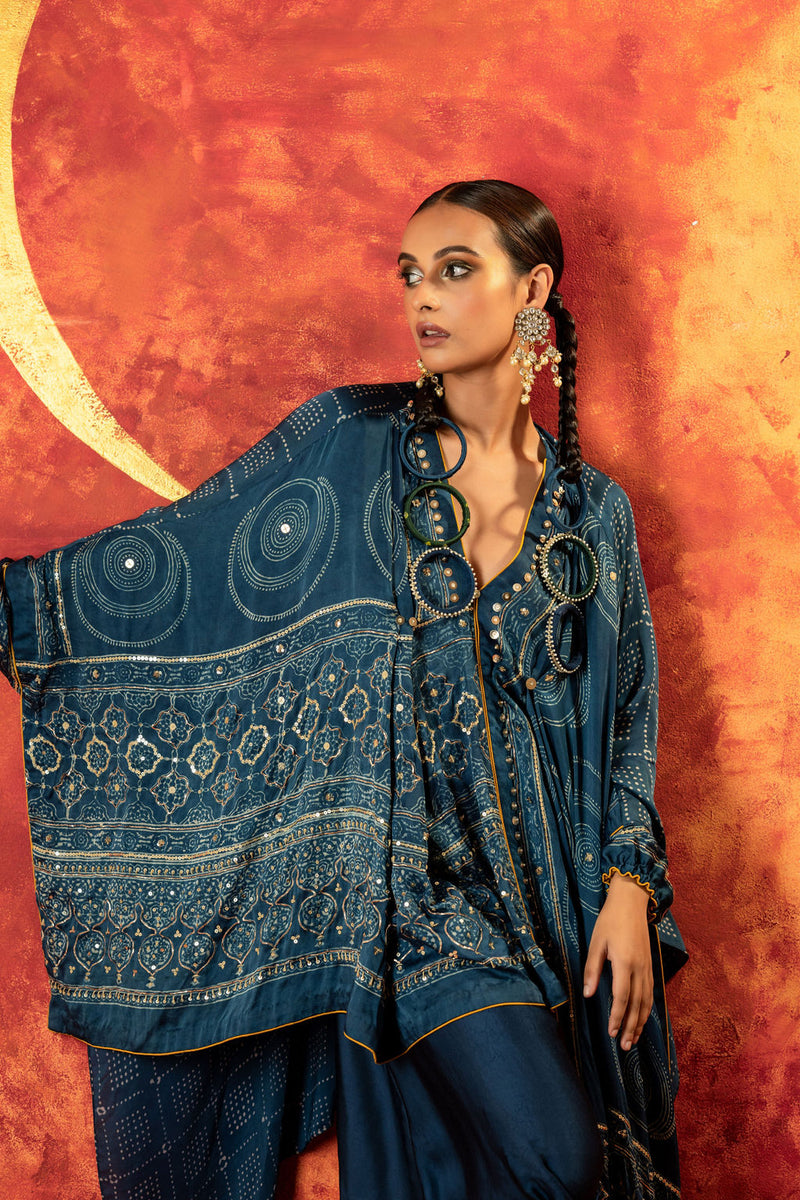 Masbah Kaftan Tunic with Skirt