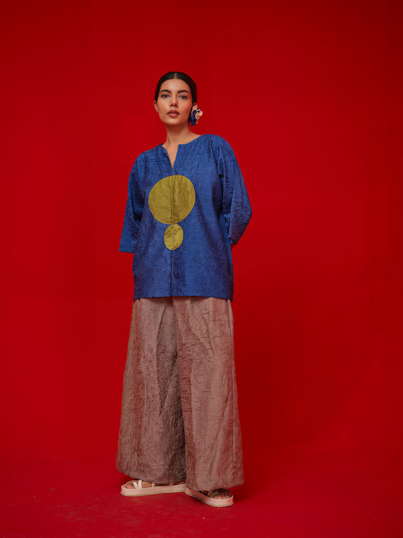 Root Pants-Grey crushed silk pant/trouser by Stoique in grey for women in Singapore