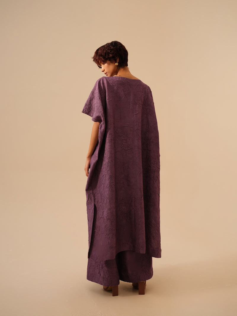 Root Pants-Lilac crushed silk pants/trousers by Stoique in lilac for women in Singapore