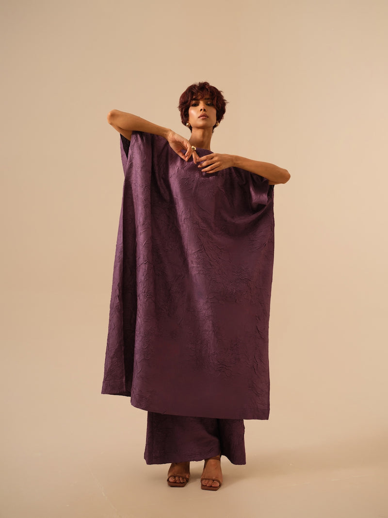 Root Pants-Lilac crushed silk pants/trousers by Stoique in lilac for women in Singapore