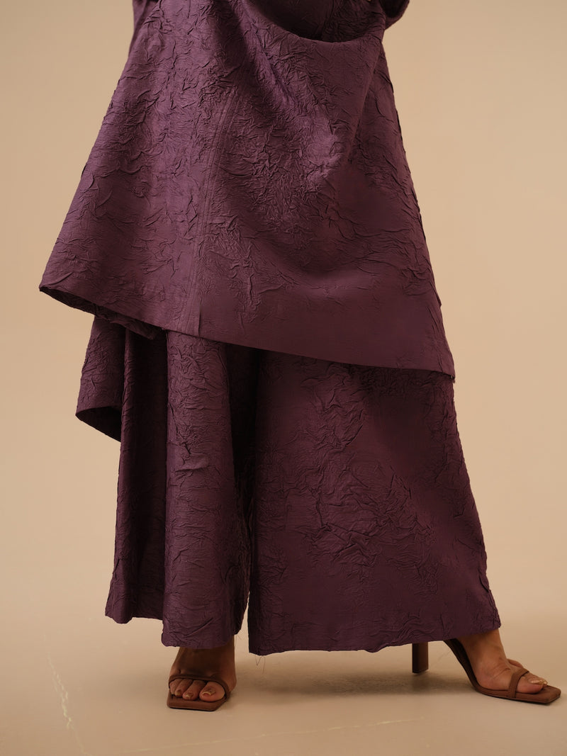 Brook Tunic-Lilac crushed silk kaftans and tunics by Stoique in lilac for women in Singapore