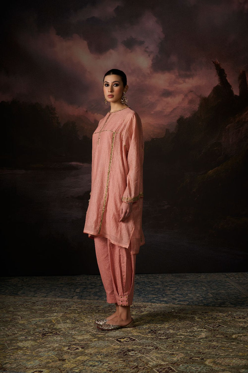 ALI PANT 100% cotton by SWATTI KAPOOR in pink color for women in Singapore