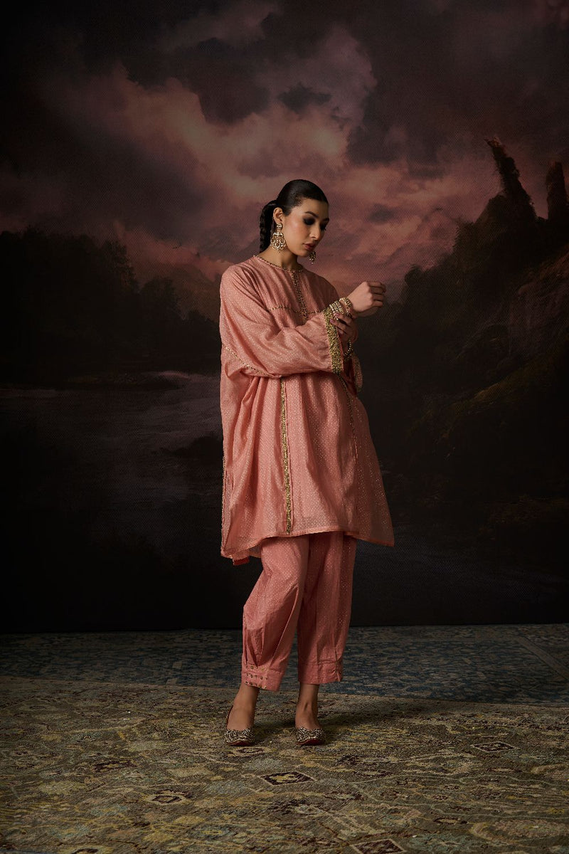 ALI PANT 100% cotton by SWATTI KAPOOR in pink color for women in Singapore