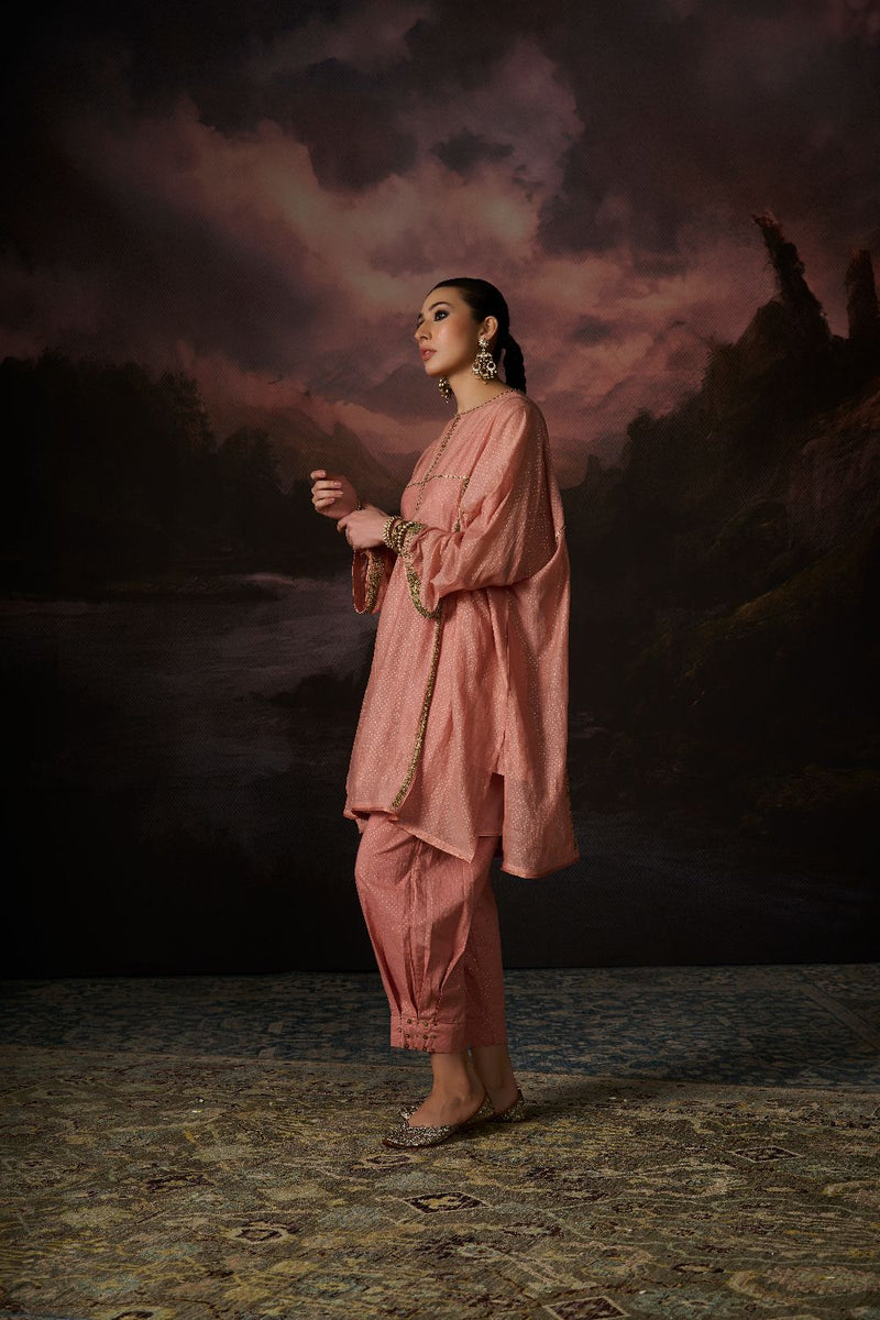 ALI PANT 100% cotton by SWATTI KAPOOR in pink color for women in Singapore