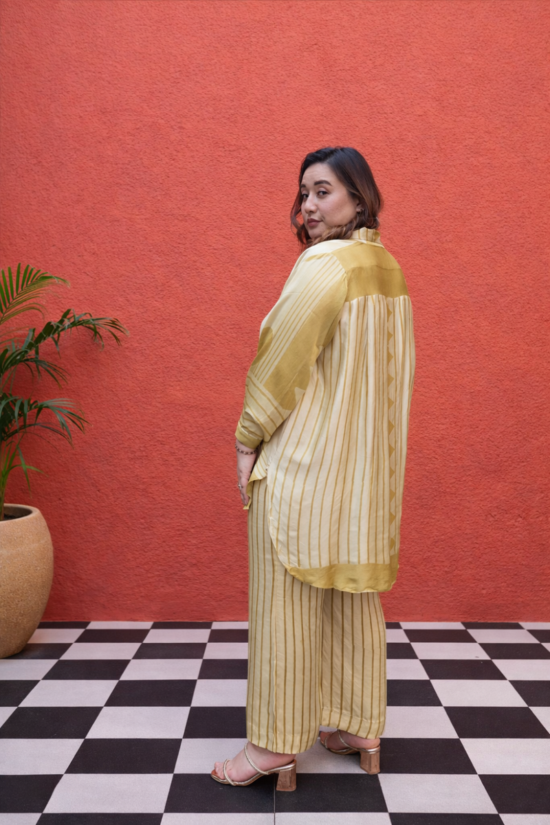 OHSO Organic Mustard Shirt Coord Set