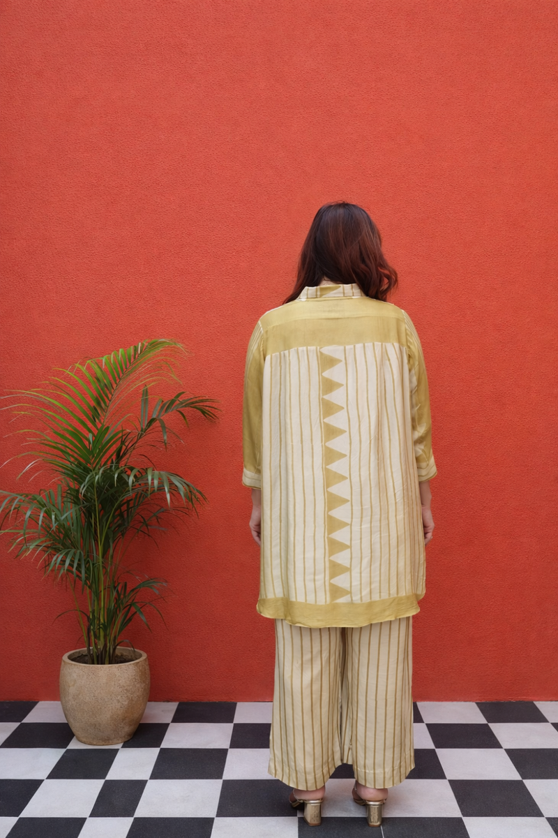 OHSO Organic Mustard Shirt Coord Set