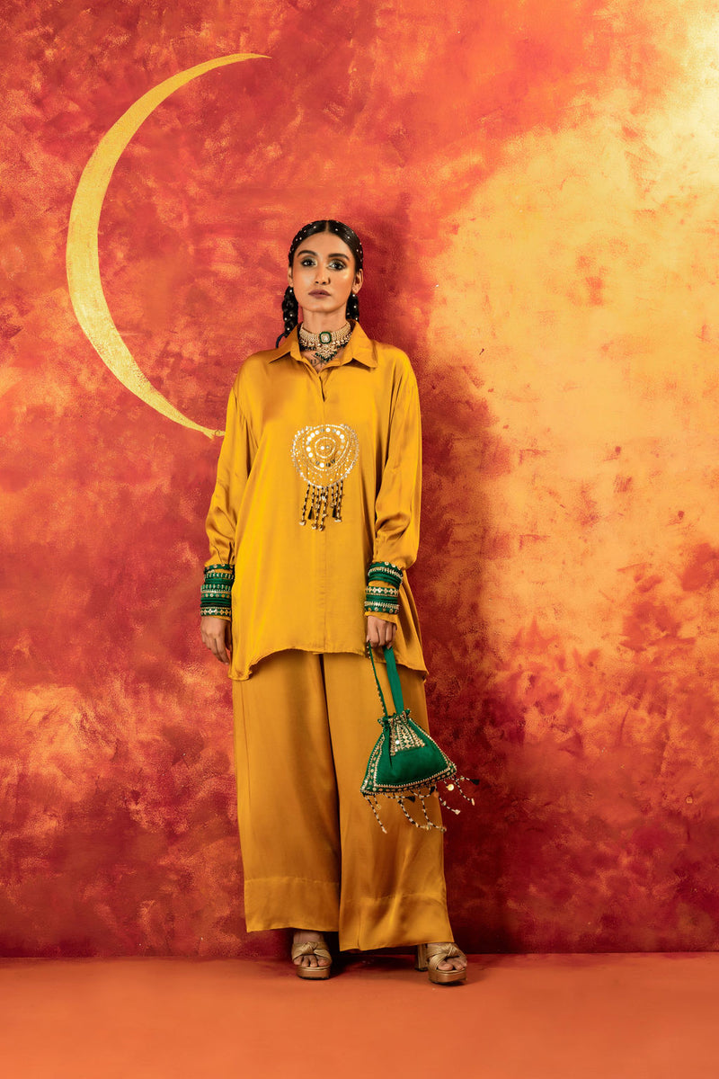 Mahi Mustard Festive Co-ord Set