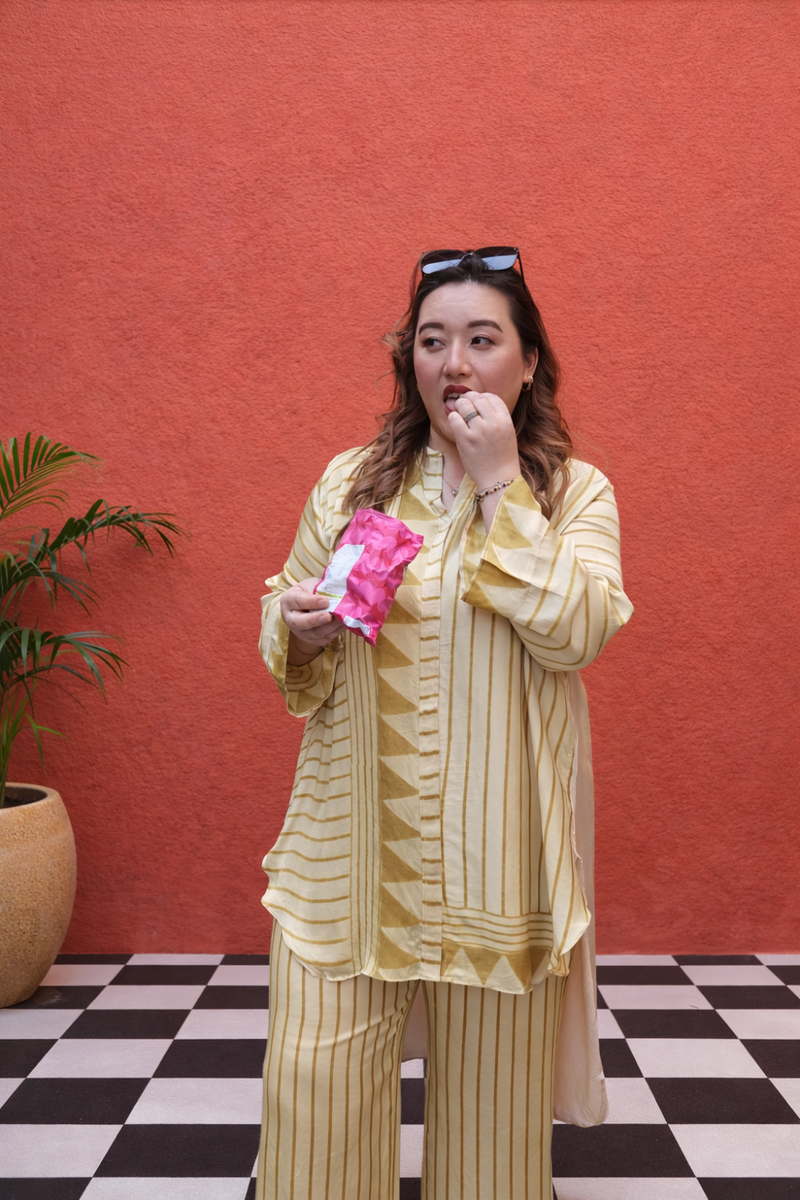 OHSO Organic Mustard Tunic Set