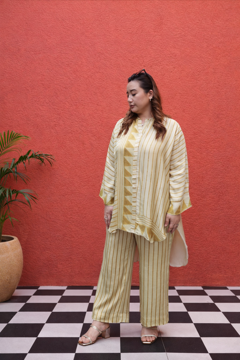 OHSO Organic Mustard Tunic Set