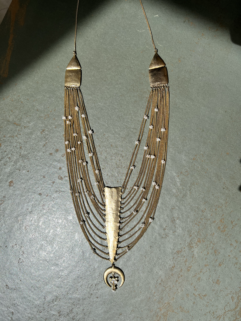 Champa Haar by Aarjavee in gold color for women in Singapore