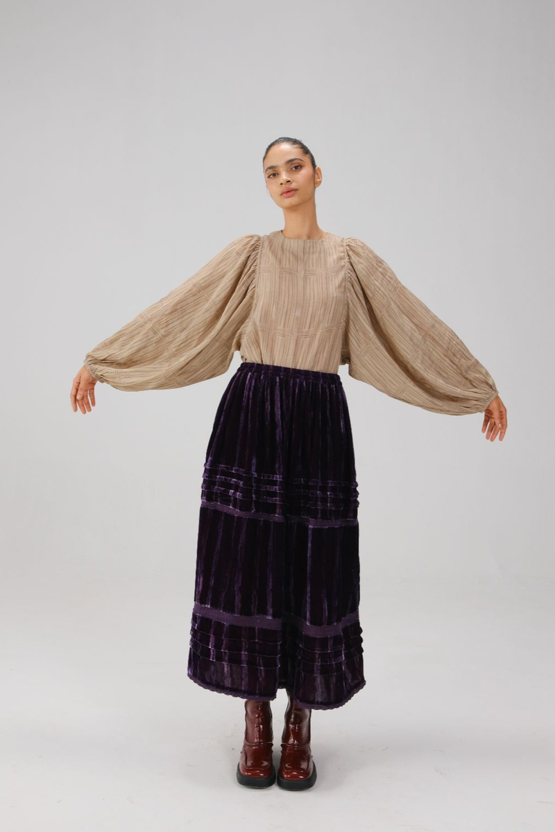 ANA TOP-Ivory Wall cotton by CORD for women in Singapore