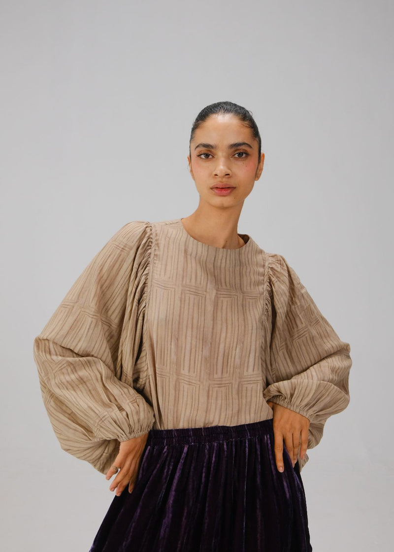 ANA TOP-Ivory Wall cotton by CORD for women in Singapore