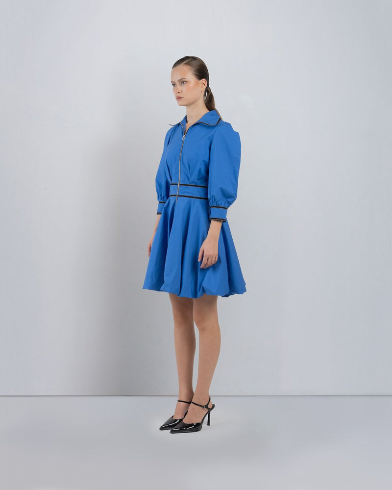 ANNAS DRESS - Azure dress by Leh Studios in azure for women in Singapore