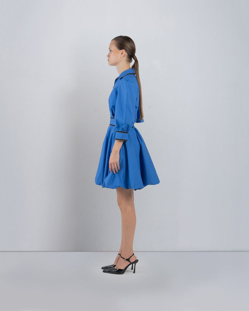 ANNAS DRESS - Azure dress by Leh Studios in azure for women in Singapore