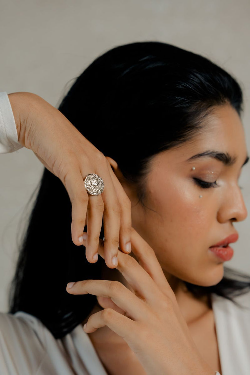 Chota Chaand Ring by Aarjavee for women in Singapore