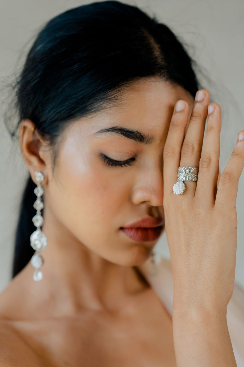 Chaand pe Daag Ring by Aarjavee for women in Singapore