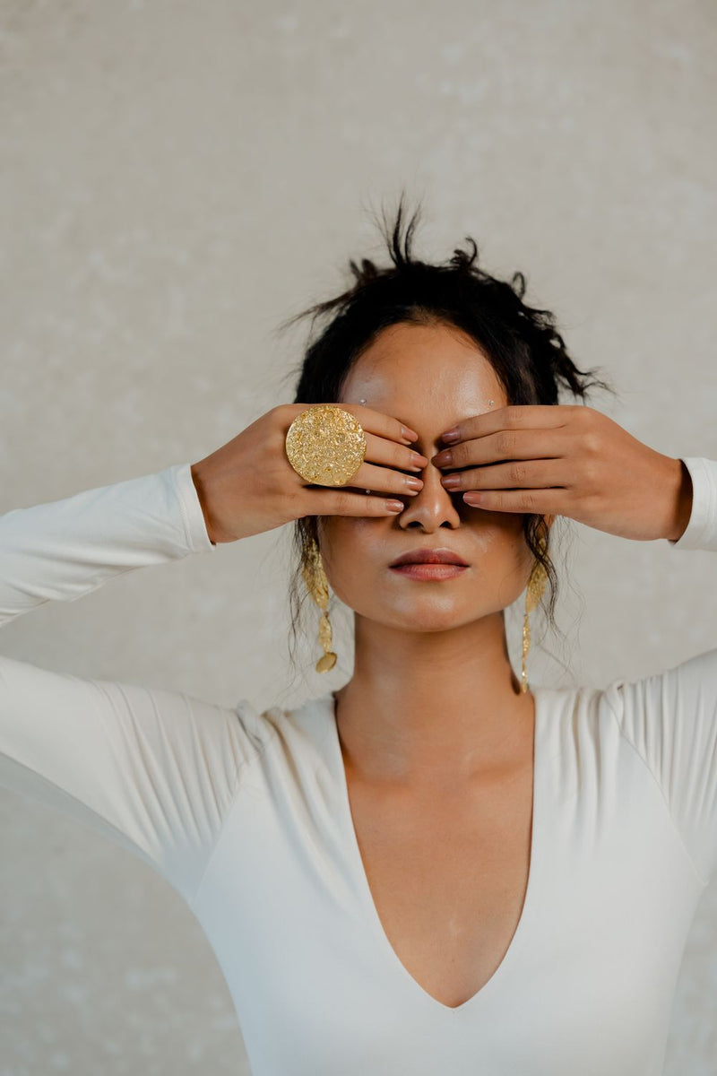 Chaand Ring by Aarjavee for women in Singapore