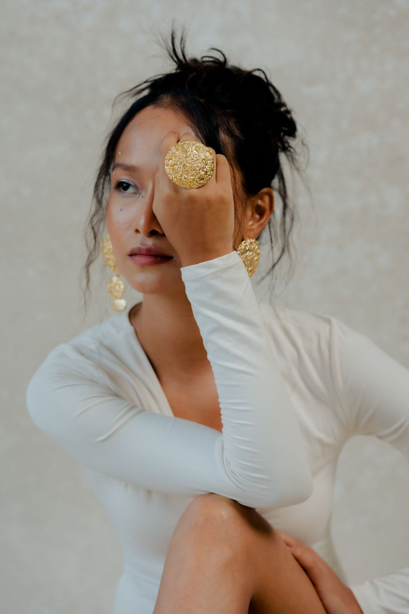 Chaand Ring by Aarjavee for women in Singapore